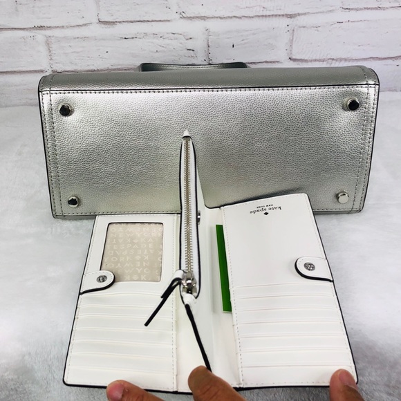 2PCS Kate Spade Small Geraldine Satchel Wallet Set - Picture 5 of 8